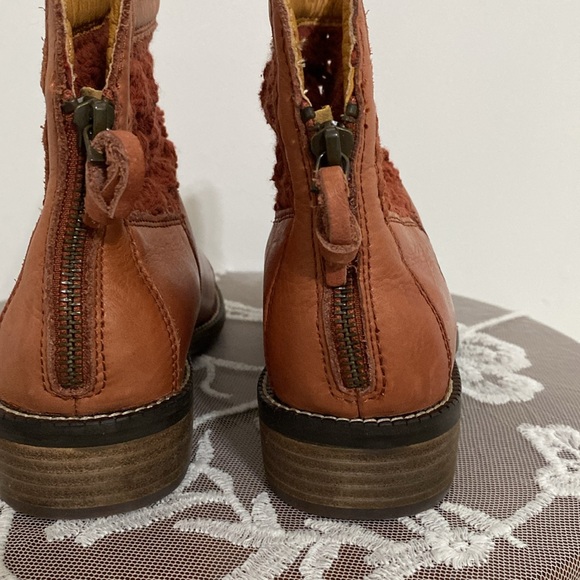 Boho Leather and Crochet Boots - Picture 2 of 9